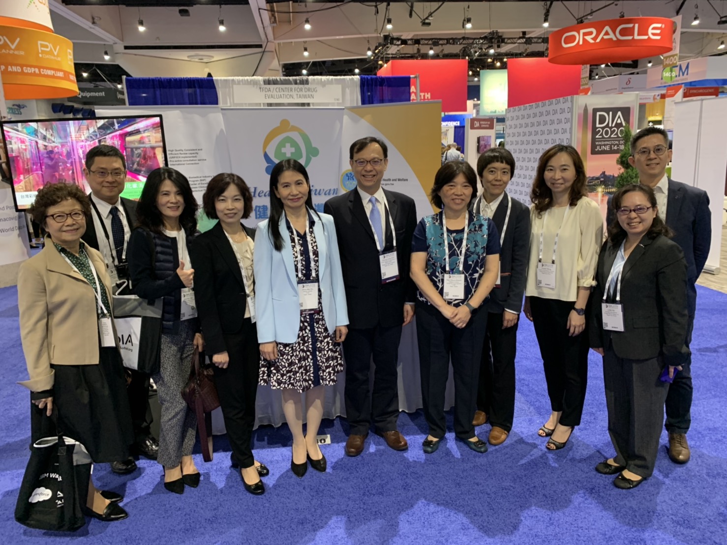 Exhibit booth Health Taiwan in 2019 DIA Annual Meeting